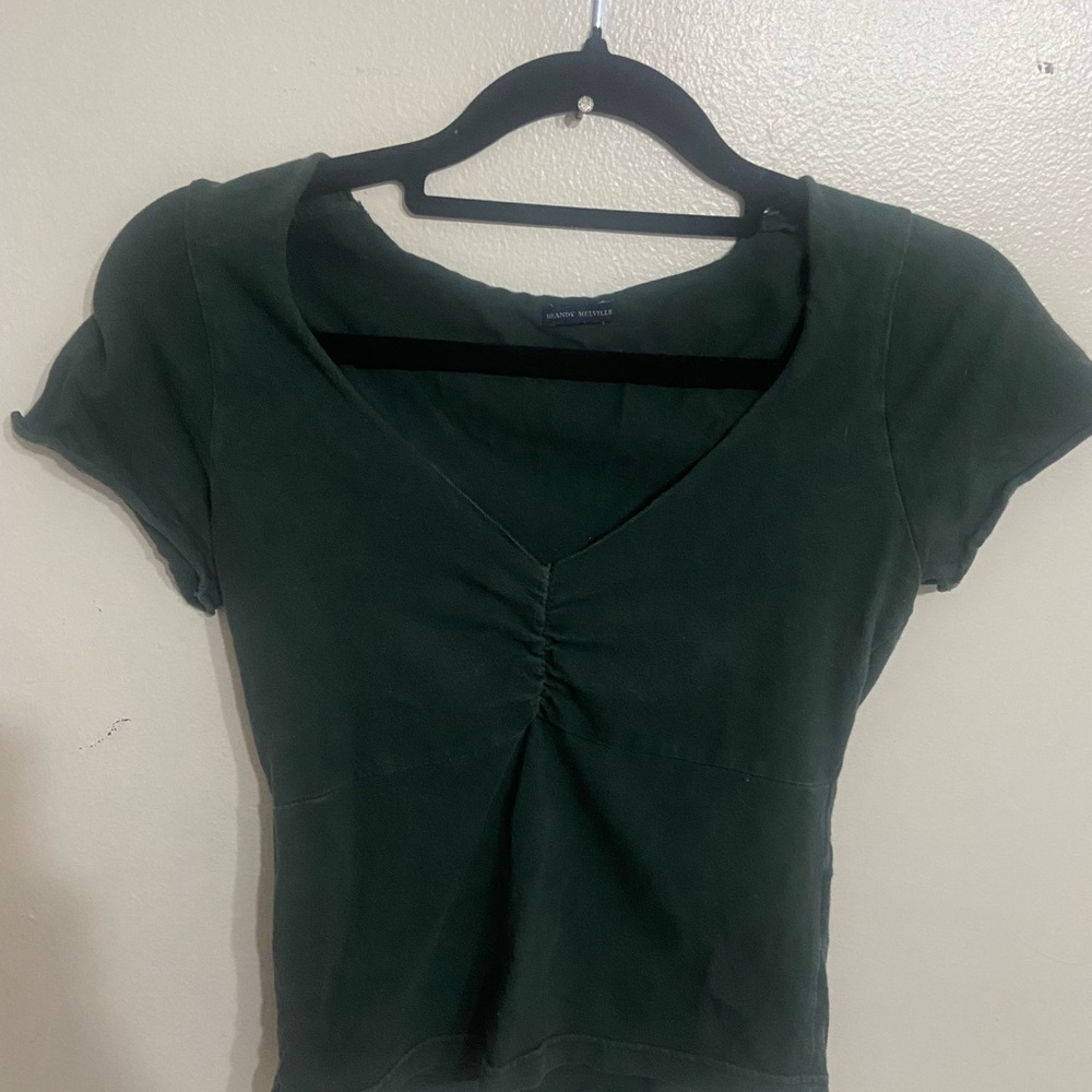 Women’s Brandy Melville dark green gina top